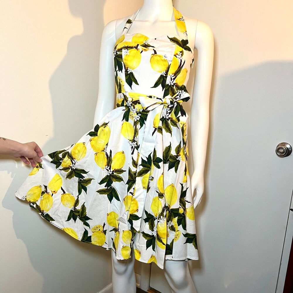 Retro 50s Swing Dress S - Rockabilly Americana Pin-Up Cottage Boho Picnic Preppy